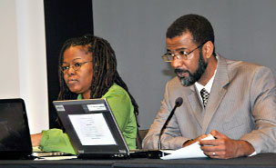 Michaëlle Desrosiers et Hancy Pierre Michaëlle Desrosiers et Hancy Pierre