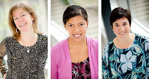 Marie-Élise Parent, Andrea Spence et Marie-Claude Rousseau (Photo: Joanelle Sirois)